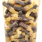 Gummy Bottles, Cola Flavor Candy or Sour Bottles Classic Cola Flavor 2" Gummies (Your Selection)