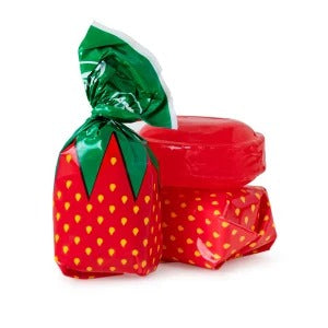 Strawberry Filled Nostalgia Candy | Hard Candy with Strawberry Center Old School Candy
