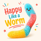 Gummy Worms Candy | Sweet, Sour or Chili Gummy Worms (Your Selection)