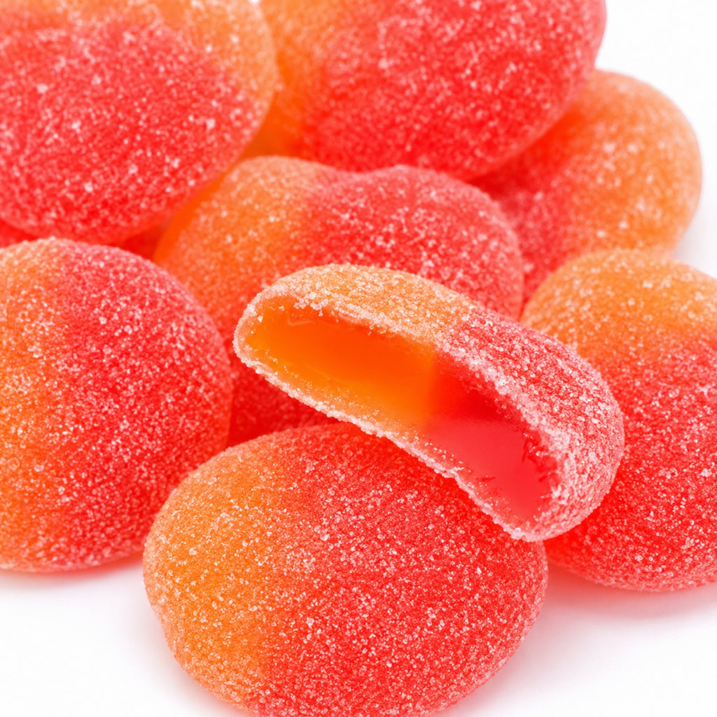 Haribo Gummy Peaches Watermelon Wedges Sweet Candy, Bag of Gummies | Bulk Candy