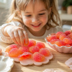 Haribo Gummy Peaches Watermelon Wedges Sweet Candy, Bag of Gummies | Bulk Candy