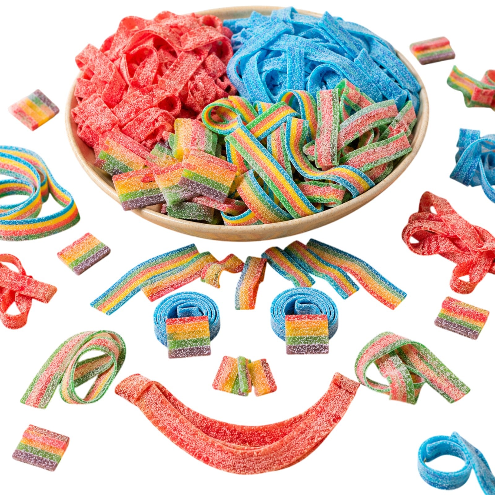Dorval 9 Inches Power Sour Belts Candy |  Gelatin-Free Sour Candy (Your Selection)