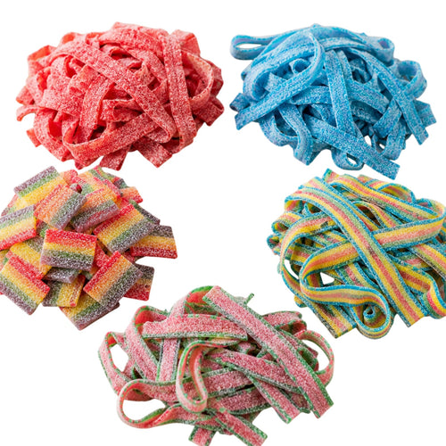 Dorval 9 Inches Power Sour Belts Candy |  Gelatin-Free Sour Candy (Your Selection)