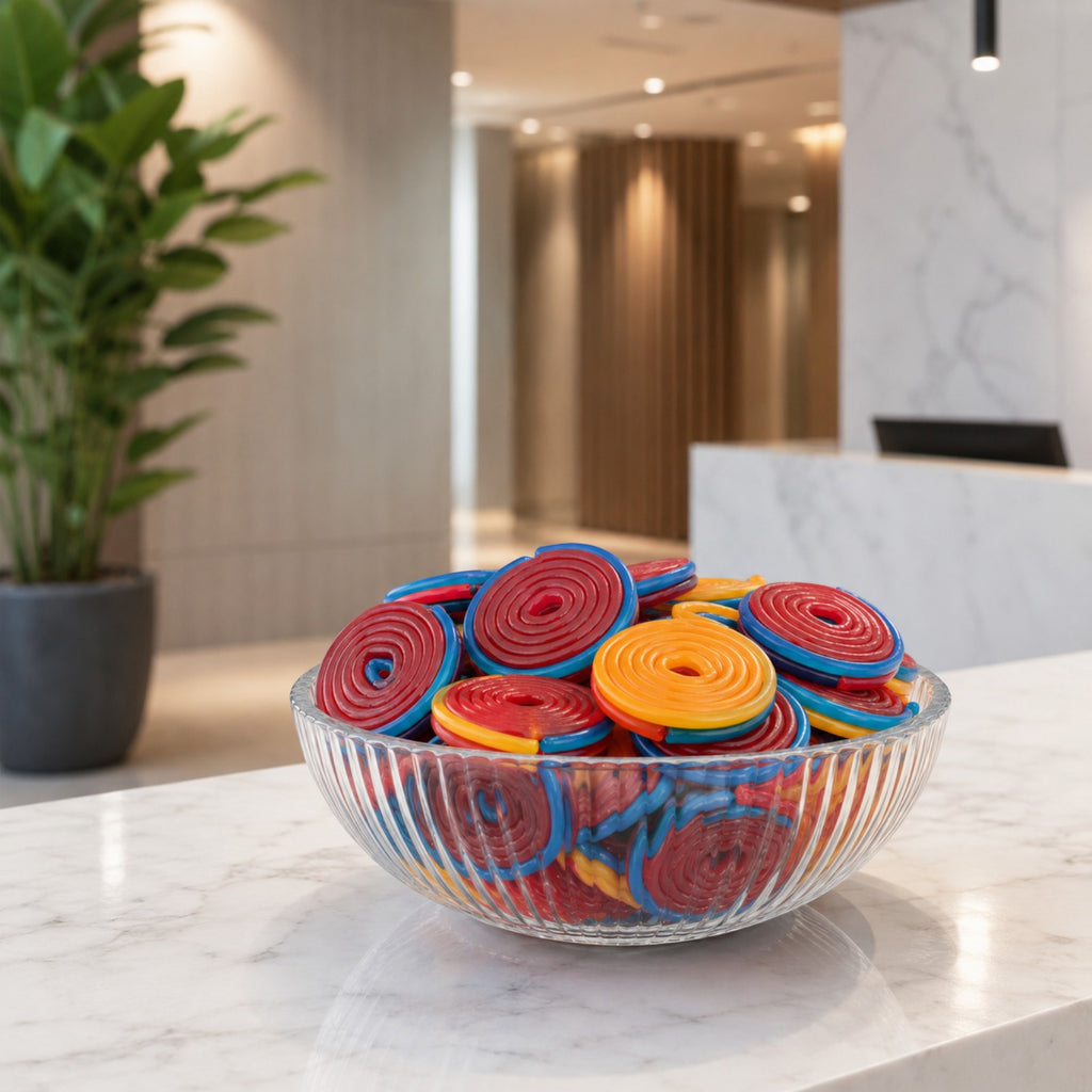 Licorice Wheel Candy | Dual Line Strawberry, Blue Raspberry & Dual-Flavor Licorice Wheels (Your Selection)