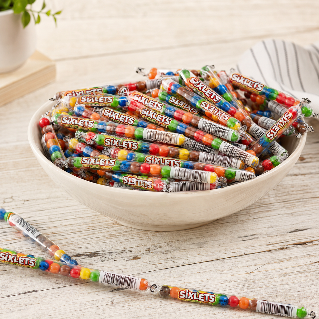 Sixlets Candy Tubes | Chocolate Nostalgia Candy