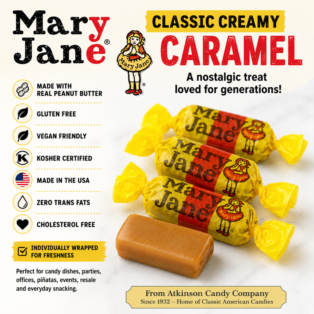 Mary Jane Candy | Old Fashioned Peanut Butter Candy