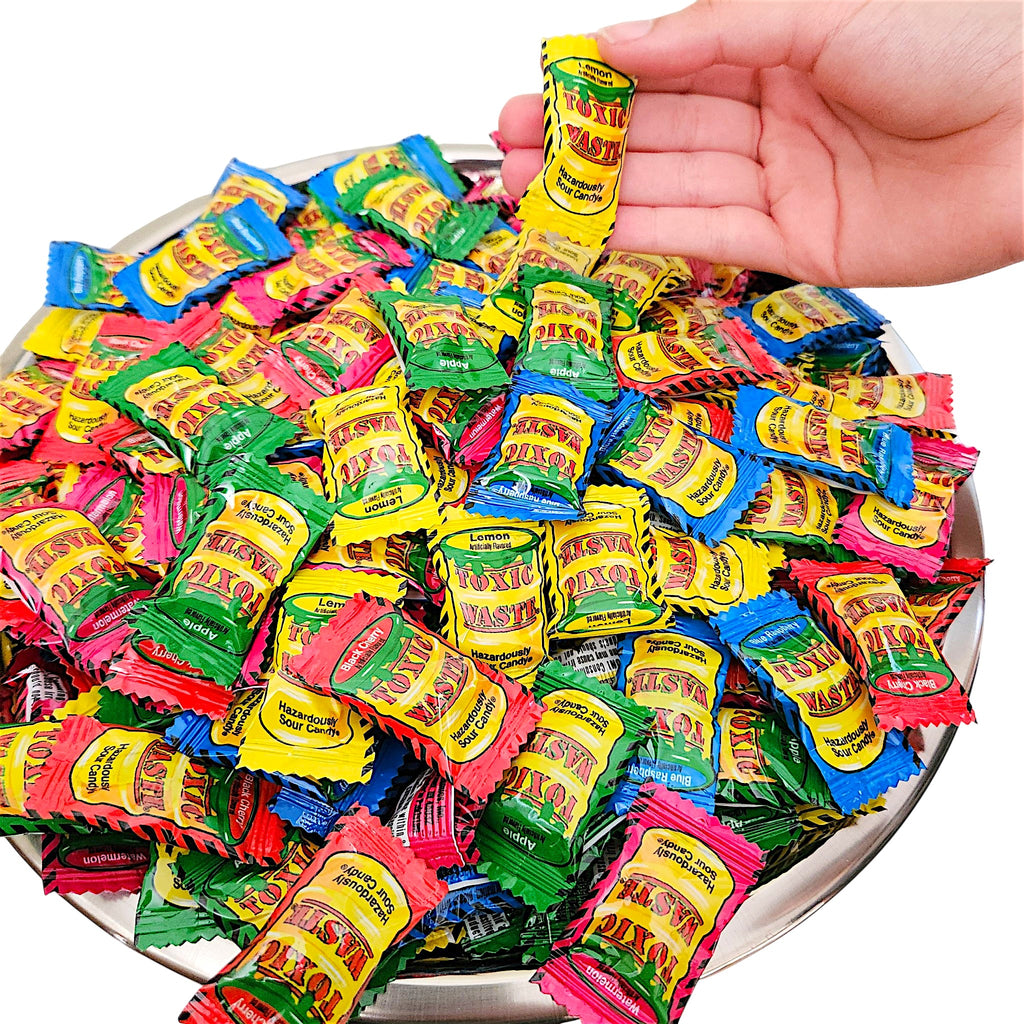 Toxic Waste Sour Candy | Wrapped Hard Candy Extreme Sour Candy (Select Your Size)