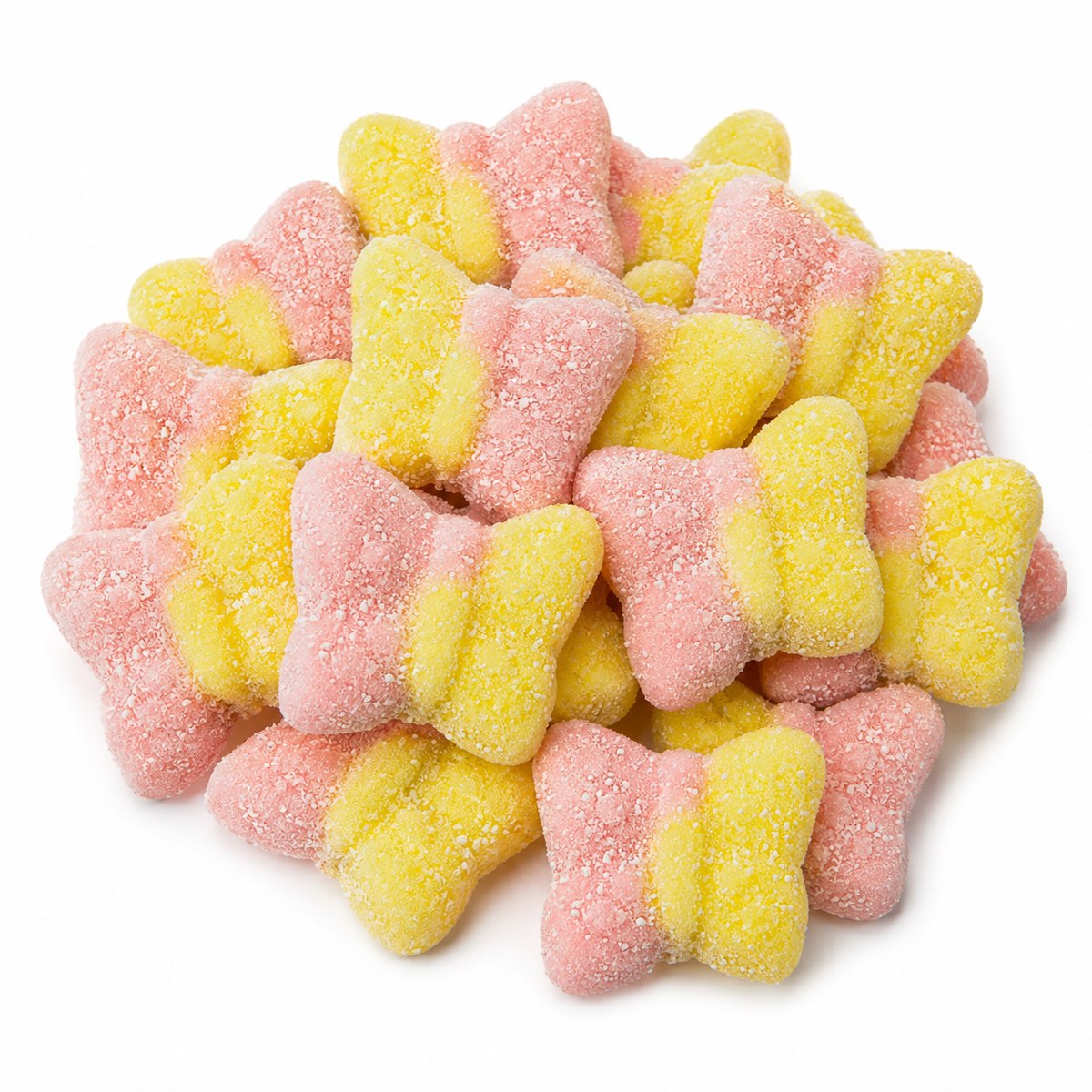 Swedish Style Gummy Candy | Sour Lemon Strawberry Butterflies, Bag of Gummies | Bulk Candy