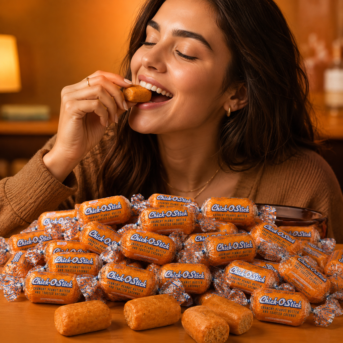Chick-O-Stick Bite Size | Classic Peanut Butter Coconut Mini Bars, Bulk Candy