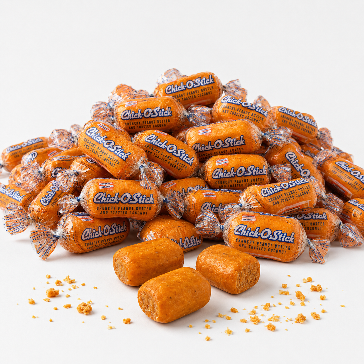 Chick-O-Stick Bite Size | Classic Peanut Butter Coconut Mini Bars, Bulk Candy