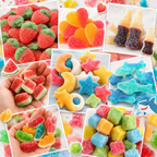 Build Your Own Crazy Forms Sour Gummy Mix - Novelty Candy | Sneakers, Bottles, Hearts (Your Selection)