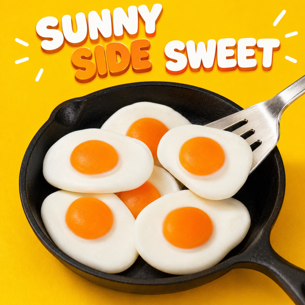 Fried Eggs Gummy Candy, Bag of Gummies | Bulk Candy