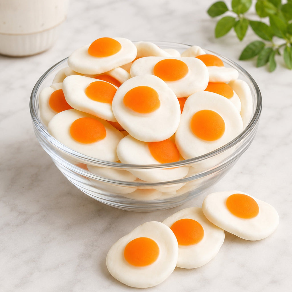 Fried Eggs Gummy Candy, Bag of Gummies | Bulk Candy