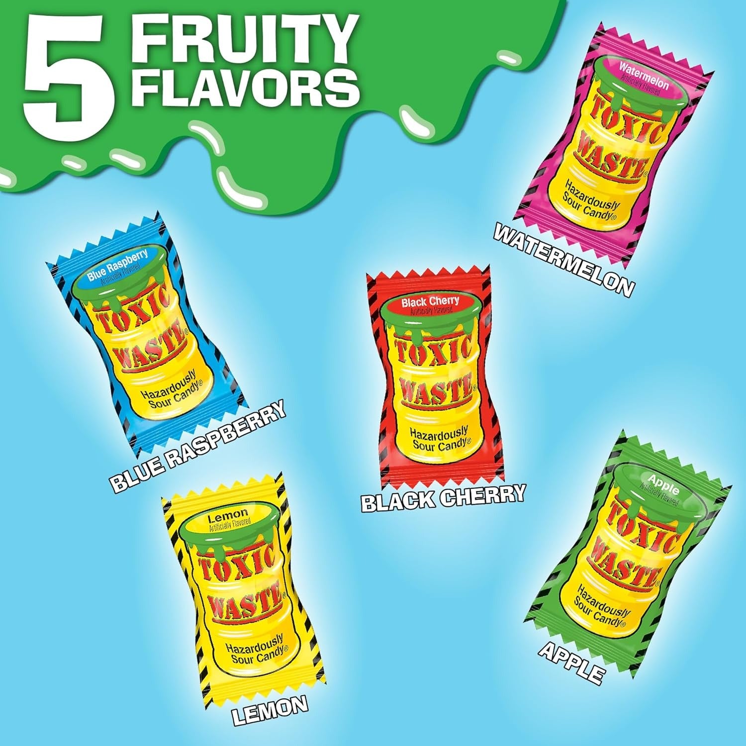 Toxic Waste Candy | Sour Drums, Nuclear Fusion or Smog Balls Candy (Your Selection)