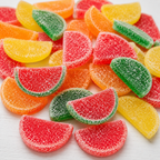 Gourmet Fruit Slices Candy | Large Sugar-Coated Fruit Candy | Choose Your Flavor