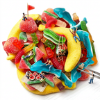 Mega Gummy Mix 1 Pound | (Not Sour) 7 Different Assorted Sweet Candy, Bulk Candy