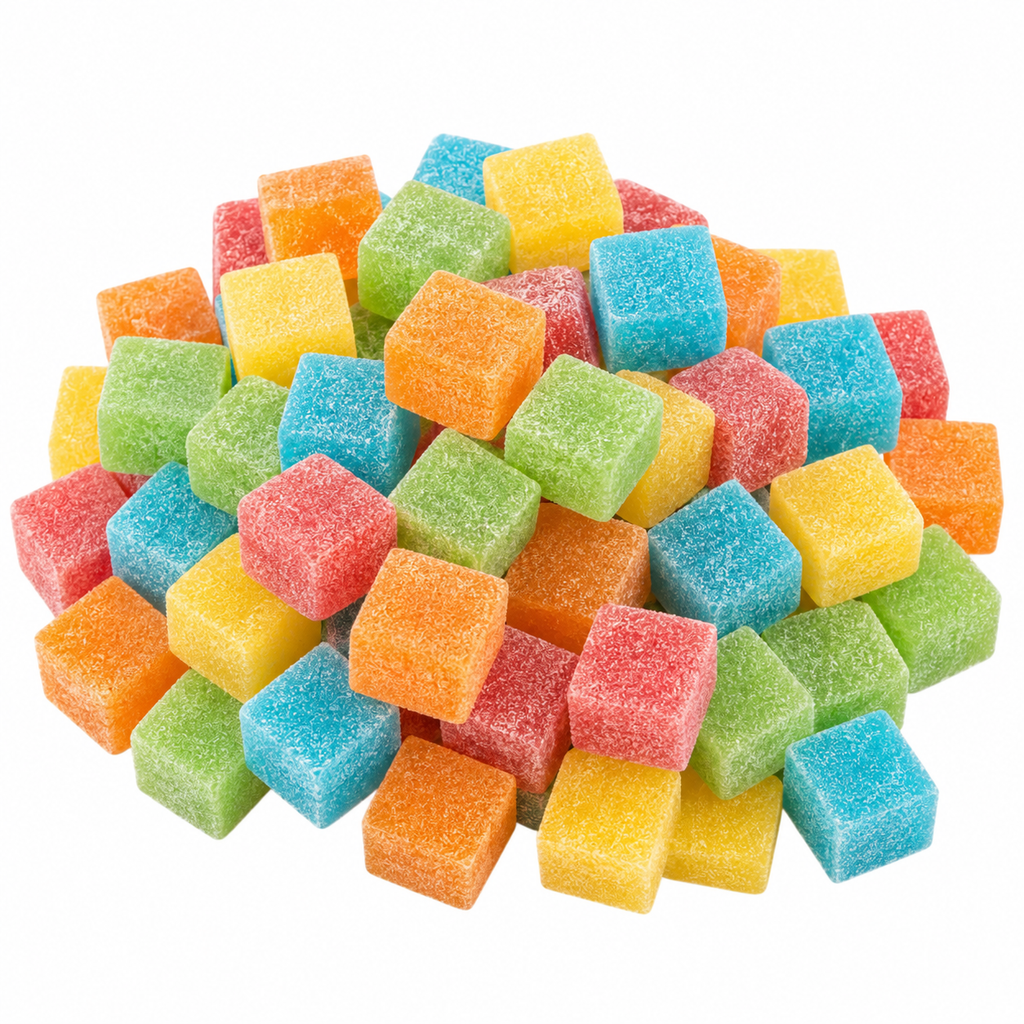 Rainbow Cubes Sour Gummy Candy | Bag of Gummies | Bulk Candy