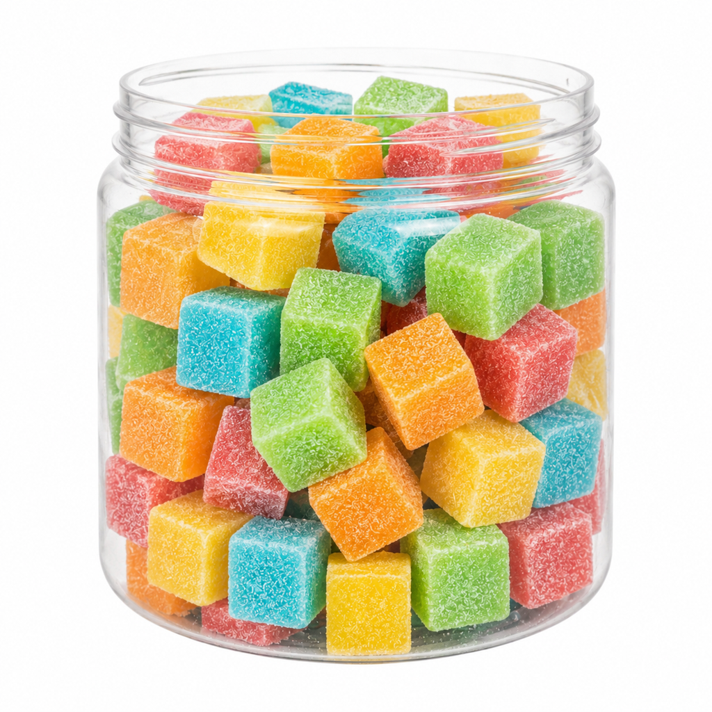 Rainbow Cubes Sour Gummy Candy | Bag of Gummies | Bulk Candy