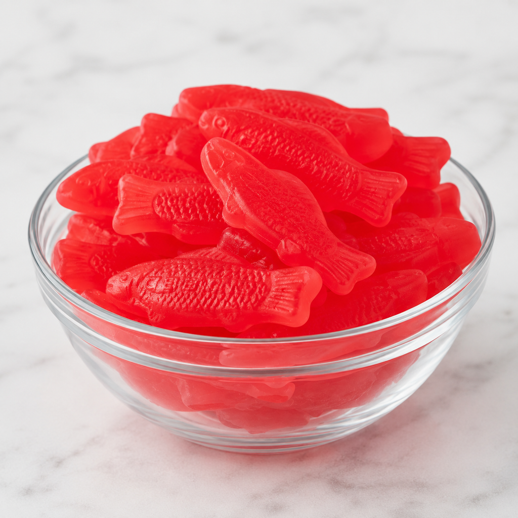 Red Fish Semi-Soft Gummy Candy  | Swedish Style Bag of Gummies | Bulk Candy