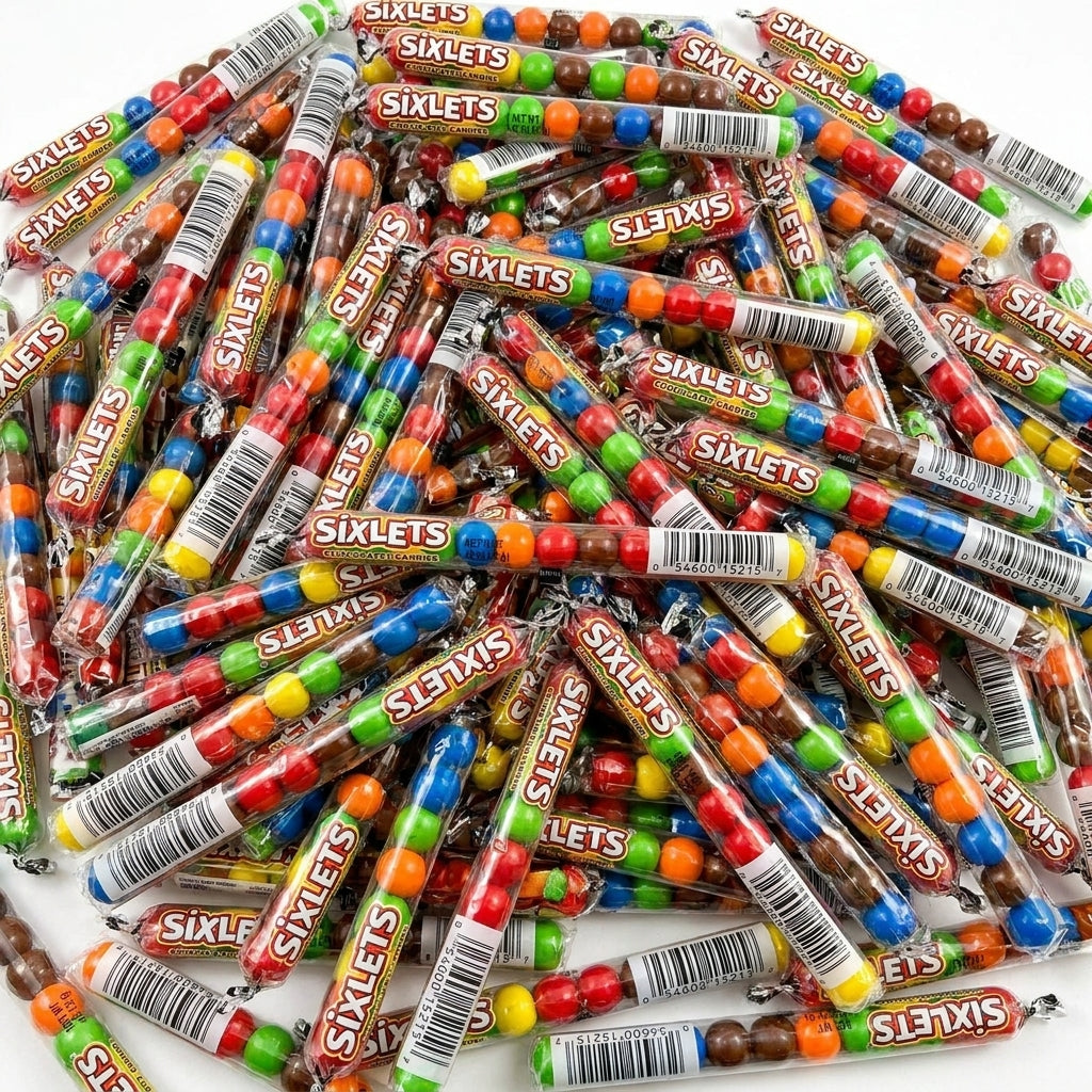 Sixlets Candy Tubes | Chocolate Nostalgia Candy