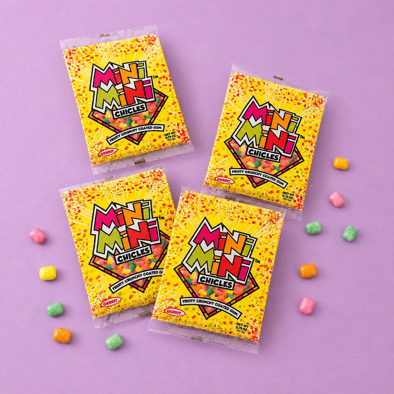 Mini Mini Chicles Fruit Gum | Tiny Size Chiclets Mini Gum Candy