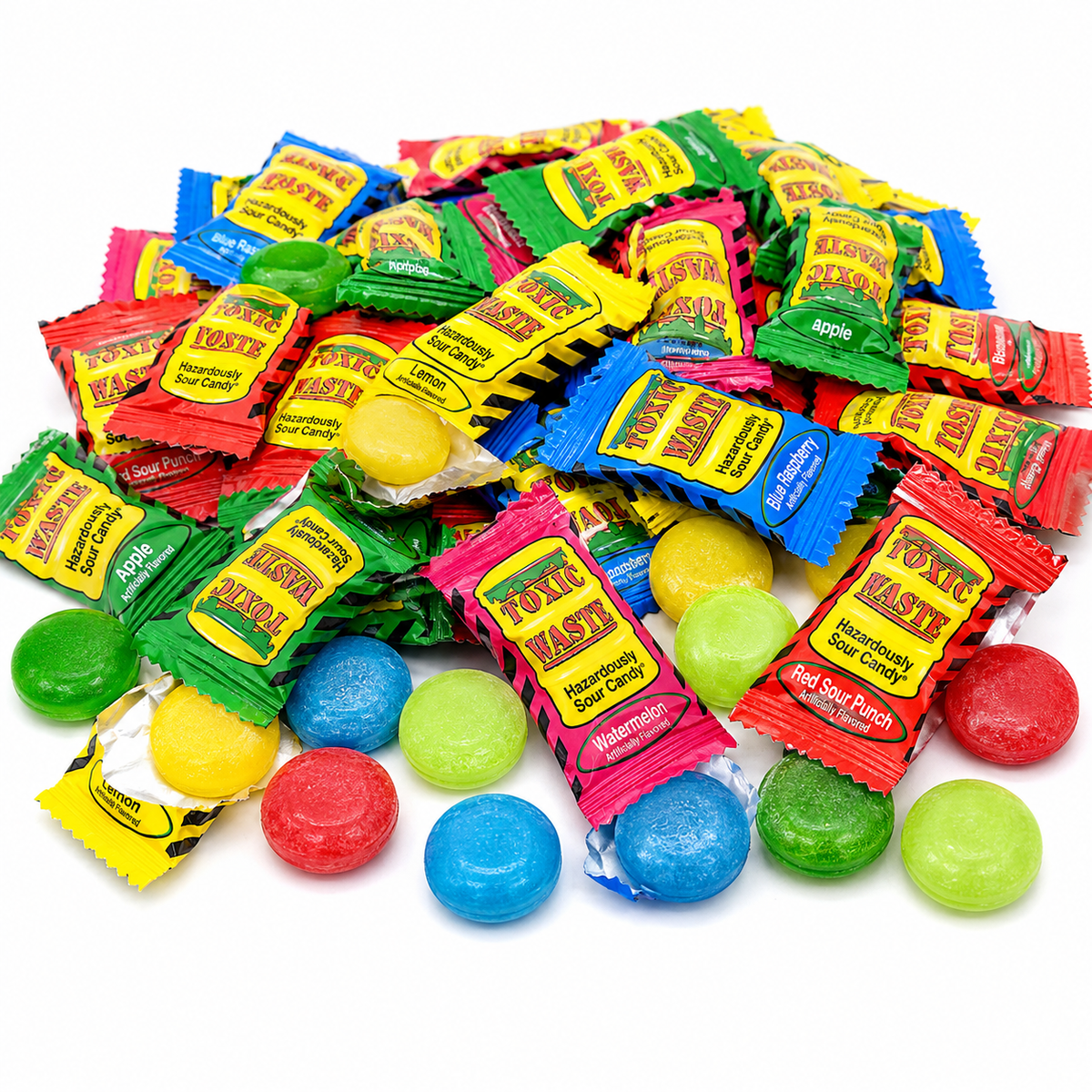 Toxic Waste Sour Candy | Wrapped Hard Candy Extreme Sour Candy (Select Your Size)