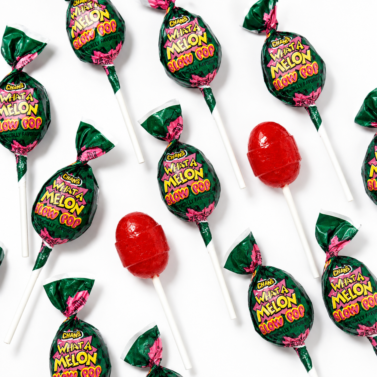 Blow Pops Candy | Assorted & What A Melon Lollipops with Chewing Gum (Your Selection)