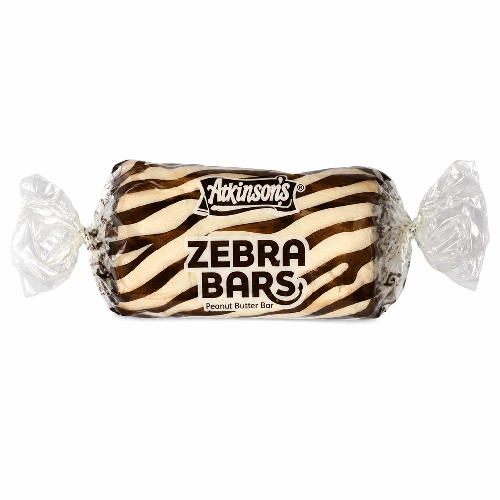 Zebra Bars Peanut Butter Candy - Nostalgia Hard Candy