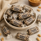 Zebra Bars Peanut Butter Candy - Nostalgia Hard Candy