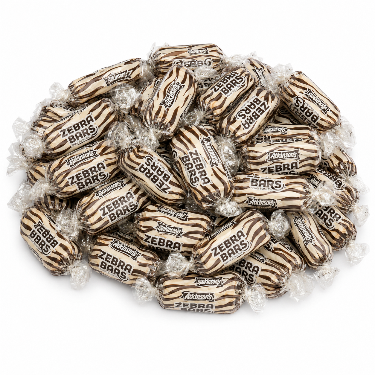 Zebra Bars Peanut Butter Candy - Nostalgia Hard Candy