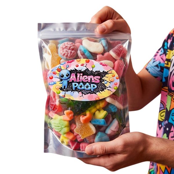 Aliens Poop Weird Gummy Mix 1 POUND | 5 Different Forms Funny Novelty Gummy Candy Mix 5 Weird forms2 copy
