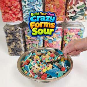 Build Your Own Crazy Forms Sour Gummy Mix - Novelty Candy | Sneakers, Bottles, Hearts (Select up to 5) - Image 1