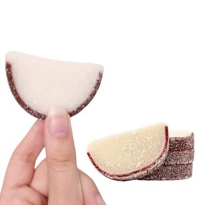 Gourmet Fruit Slices Candy | Large Sugar-Coated Fruit Candy | Choose Your Flavor - Big Scoop 16 oz (1 LB), Coconut Fruit Slices - Image 1