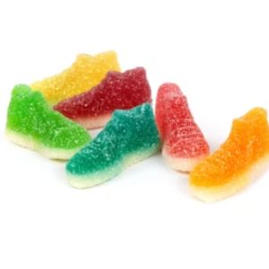 Build Your Own Crazy Forms Sour Gummy Mix - Novelty Candy | Sneakers, Bottles, Hearts (Your Selection) - Big Daddy 32 oz (2 LB), Sour Sneaker - Image 1