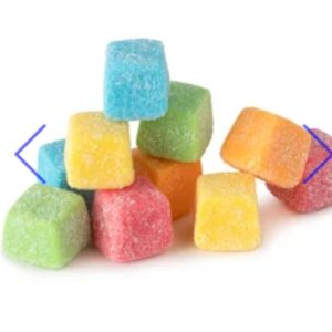 Build Your Own Crazy Forms Sour Gummy Mix - Novelty Candy | Sneakers, Bottles, Hearts (Your Selection) - Big Daddy 32 oz (2 LB), Sour Cubes - Image 1