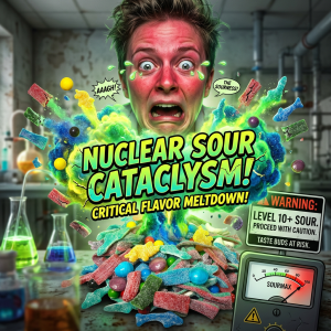 Aliens Poop Nuclear Sour Candy Mix Challenge 1 Pound | 6 Different Extreme Sour Candy Mix - Image 4