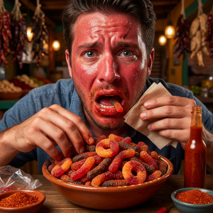 Aliens Poop Revolcado Gummy Mix 1 Pound| Chamoy Spicy Mexican Candy with Chili Powder(Watermelon Rings, Peach Rings & Worms) - Image 8