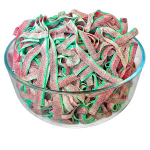 Dorval 9" Power Sour Belts Candy | Rainbow, Strawberry, Watermelon & Blue Raspberry | Gelatin-Free Sour Candy (Your Selection) 10 Dorval 9" Power Sour Belts Candy | Rainbow, Strawberry, Watermelon & Blue Raspberry | Gelatin-Free Sour Candy (Your Selection) - Image 4