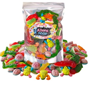 Aliens Poop Weird Gummy Mix 1 POUND | 5 Different Forms Funny Novelty Gummy Candy Mix 18 Aliens Poop Weird Gummy Mix 1 POUND | 5 Different Forms Funny Novelty Gummy Candy Mix - Image 9