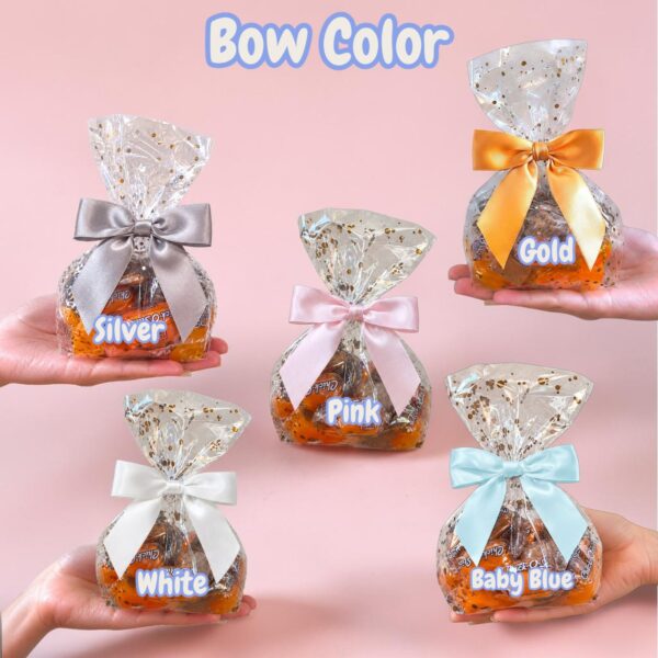 Candy Ready Bags | 6 Pack -Souvenirs For Weddings, Baby Showers, Birthdays Candy Tables 4 bow color