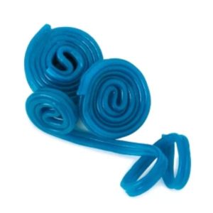 Licorice Wheel Candy | Dual Line Strawberry, Blue Raspberry & Dual-Flavor Licorice Wheels (Your Selection) - Big Scoop 16 oz (1 LB), Blue Raspberry Licorice Roll - Image 1