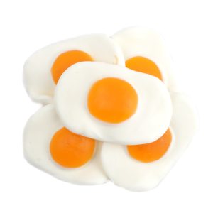Build Your Own Crazy Forms Gummy Mix Sweet Candy ( NOT SOUR) Cupcakes, Dinosaurs, Brains, Eggs, Gators, Ice Cream (Your Selection ) - Big Daddy 32 oz (2 LB), Fried Eggs