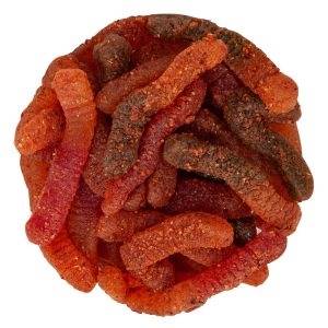 Aliens Poop Revolcado Gummy Mix 1 Pound| Chamoy Spicy Mexican Candy with Chili Powder(Watermelon Rings, Peach Rings & Worms) - Image 3