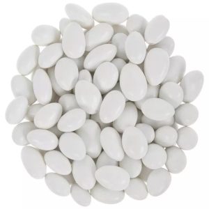 Jordan Almonds Candy | Good for Ready Bags For Weddings, Baby Showers Candy Tables - Assorted & White - Big Daddy 32 oz (2 LB), White Jordan Almonds - Image 1