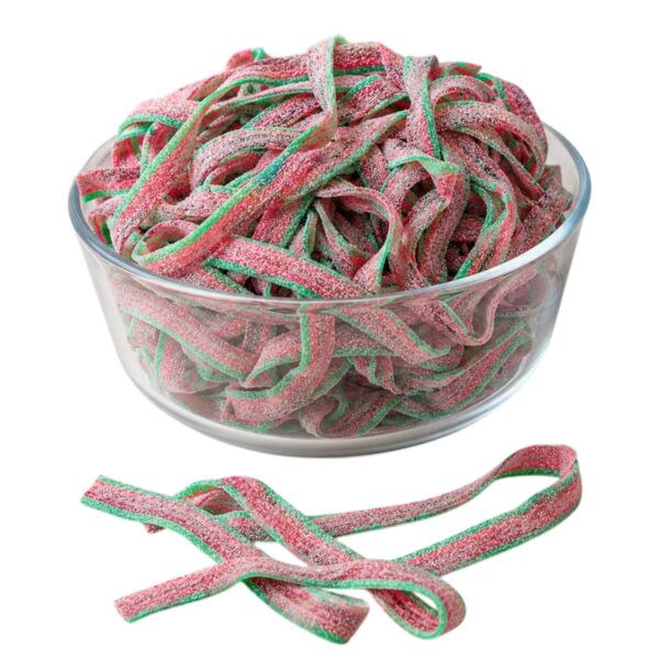 9" Watermelon Sour Belts | 16 oz (1 LB) Gelatin-Free - Bulk Candy - By Dorval 8 Aryellys candy shop20 3