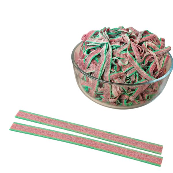 9" Watermelon Sour Belts | 16 oz (1 LB) Gelatin-Free - Bulk Candy - By Dorval 10 Aryellys candy shop23 6