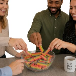 Rainbow Sour Belt Bites | 32 oz (2 LB) - Bulk Candy 11 Rainbow Sour Belt Bites | 32 oz (2 LB) - Bulk Candy - Image 5