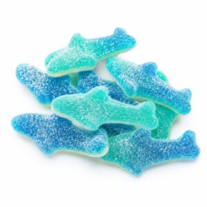 Sharks Sour Gummy Candy | 16 oz (1 LB) Bag of Gummies | Bulk Candy