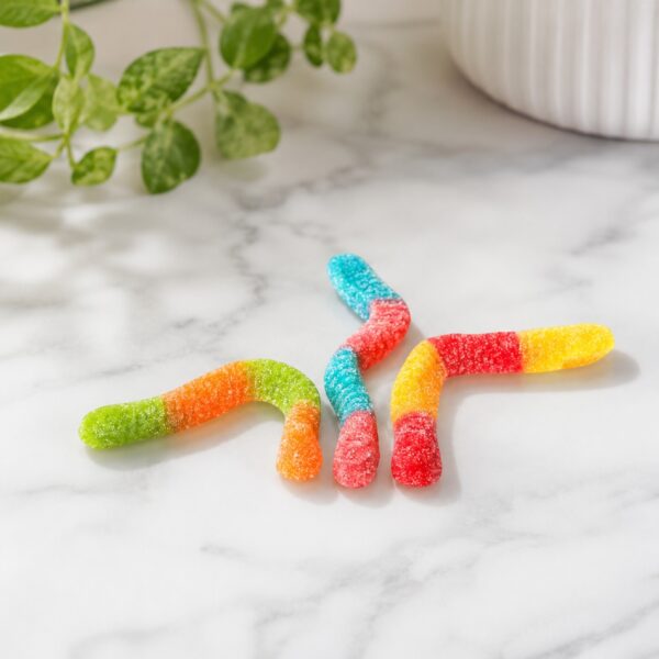 Sour Gummy Worms Candy | 32 oz (2 LB) Bag of Gummies | Bulk Candy 4 Aryellys candy shop25 10