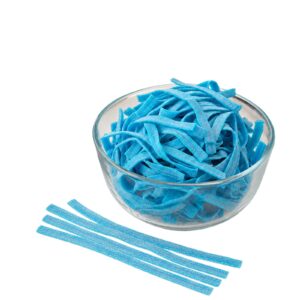 9" Blue Raspberry Sour Belts | 32 oz (2 LB) Gelatin-Free - Bulk Candy - By Dorval - Image 7
